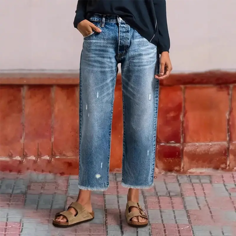 Aberjean - Denim Décontracté Raccourci