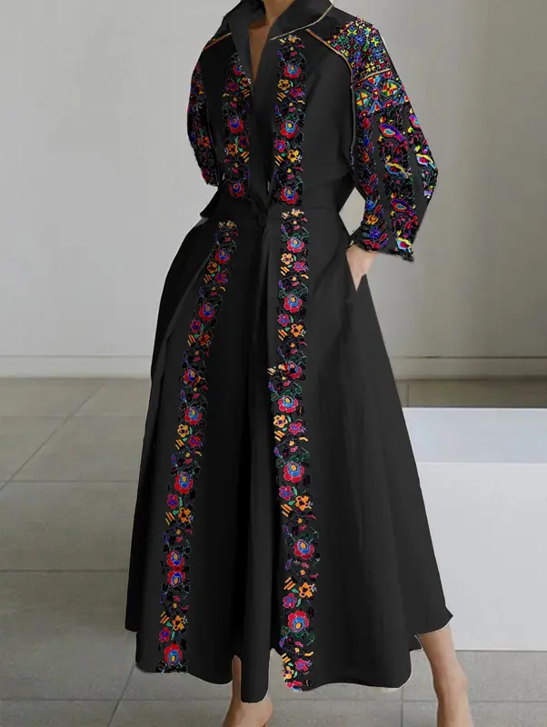 Abish - Robe longue femme imprimé floral