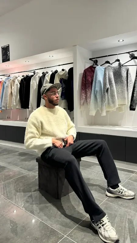 ADJ PARIS - Pull en Maille Épaisse Beige