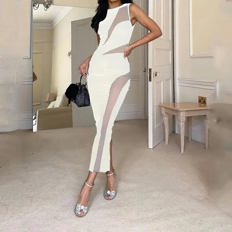 Alexis - Robe en mesh sans manches polyvalente