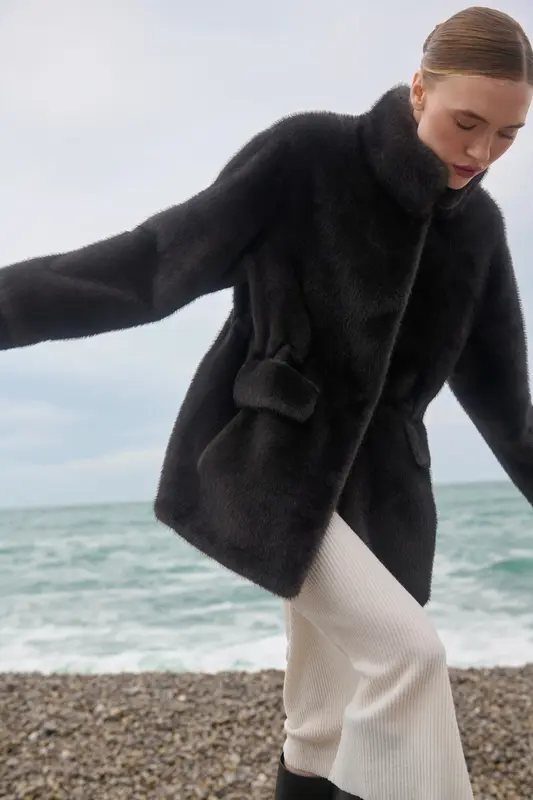 ALFIE - Veste en fausse fourrure