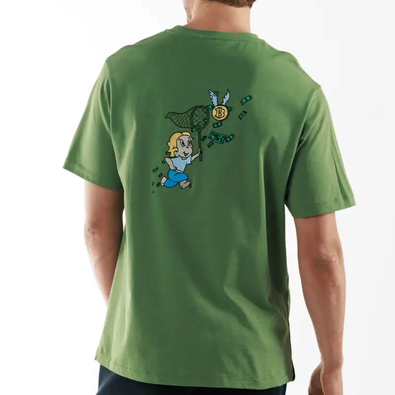 ALLARD MILITARY GREEN | Oversized Cotton T-Shirt CATCH THE DOLLAR