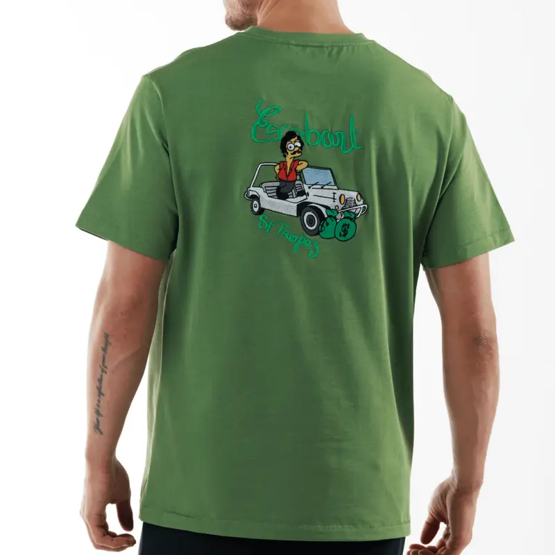ALLARD MILITARY GREEN | Oversized Cotton T-Shirt ESCOBART MOKE