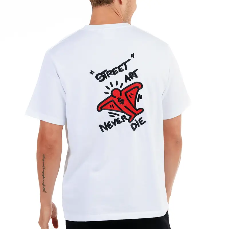 ALLARD WHITE | Mens Cotton Oversized T-Shirt STREET ART