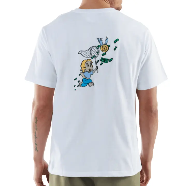 ALLARD WHITE | Oversized Cotton T-Shirt CATCH THE DOLLAR