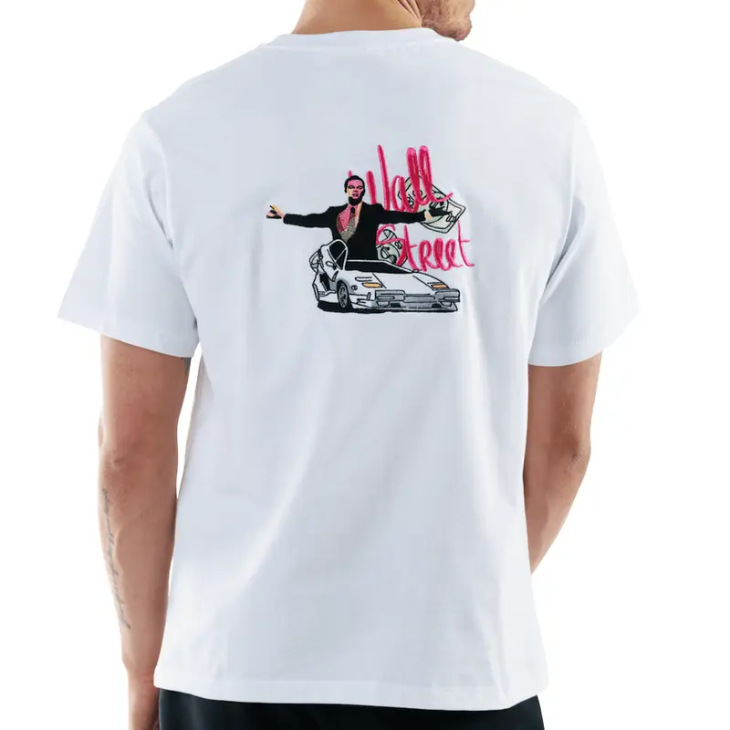 ALLARD WHITE | Oversized Cotton T-Shirt THE WALL STREET