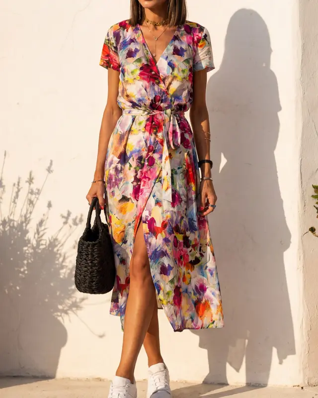 Amber - Élégante Robe Portefeuille