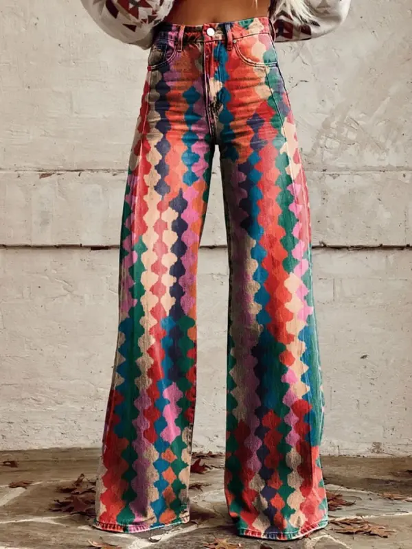 Amélie - Pantalon Confortable Imprimé