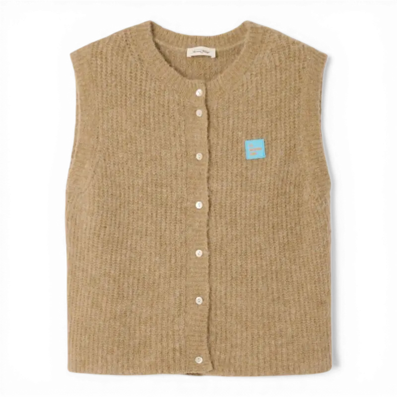 American Vintage GILET FEMME EAST SABLE CHINE