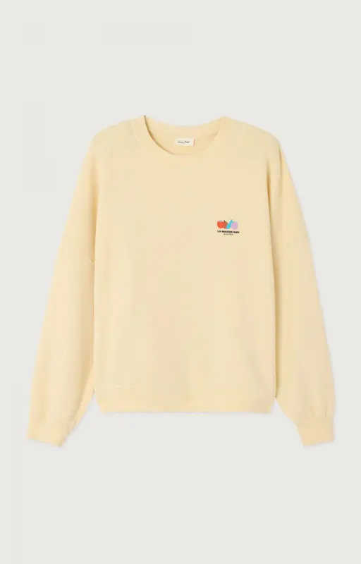 American Vintage SWEAT FEMME ATUBAY ECRU