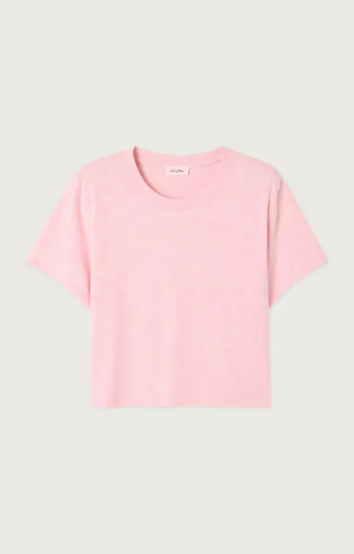 American Vintage T-SHIRT FEMME MANCHE COURTE YPAWOOD GLACAGE CHINE