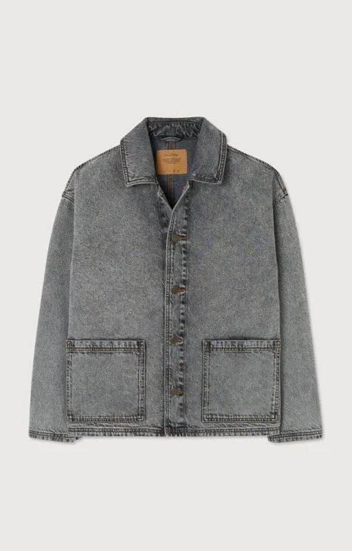 American Vintage VESTE HOMME YOPDAY BLACK VINTAGE SALT AND PEPPER