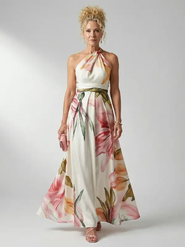 Amiel - Robe Maxi Fleurie Légère