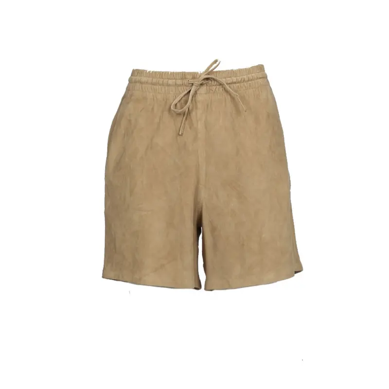 ANEMONE (REF. 65201) BEIGE - SHORT EN CUIR DE CHEVRE VELOURS