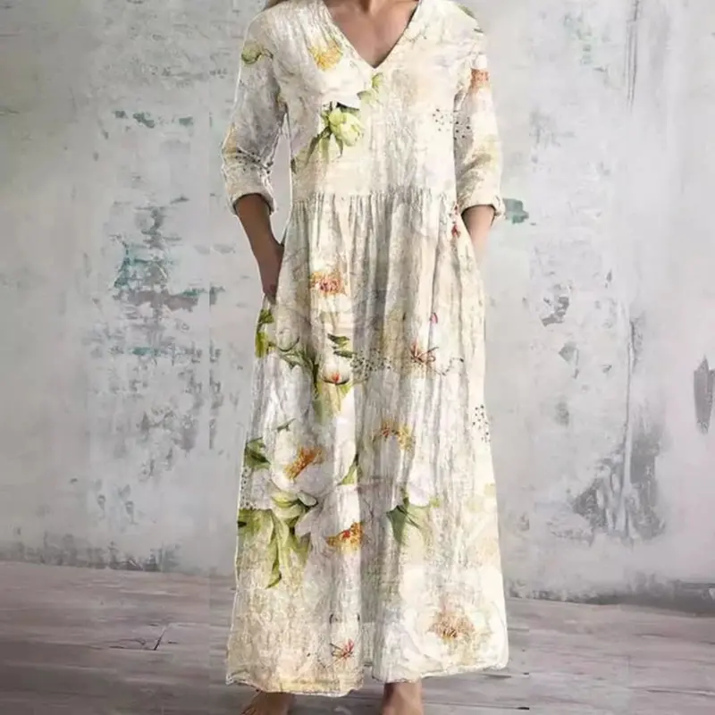 Anne - Robe Florale Élégante