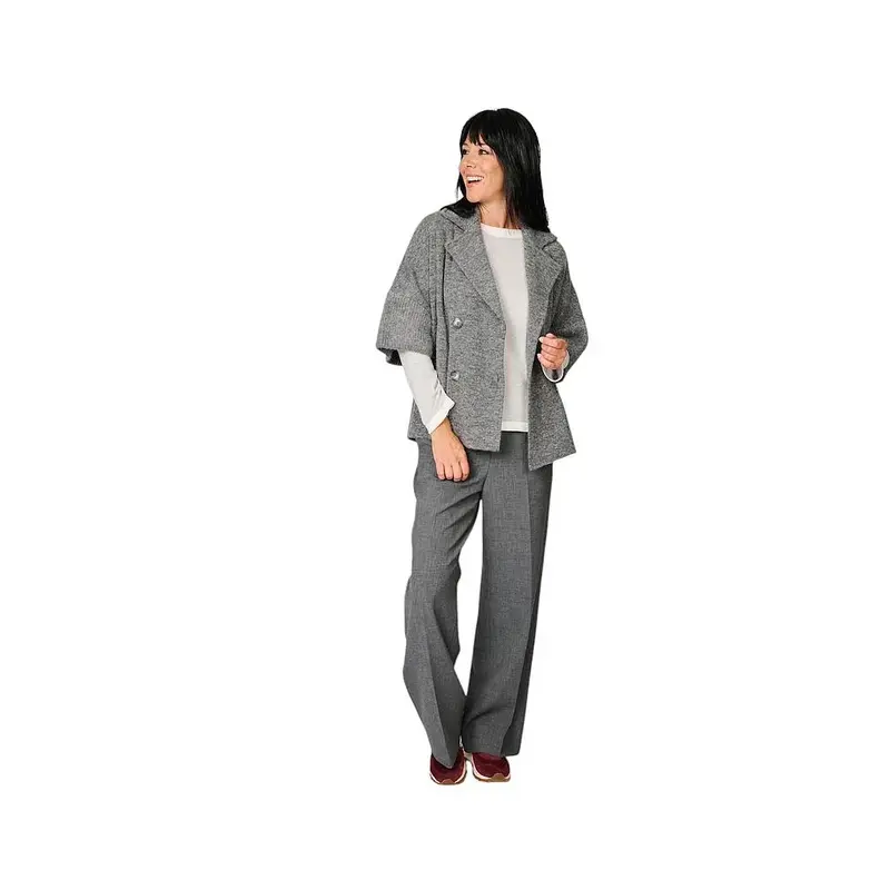 Anneclaire gilet femme gris D1890 1200 766