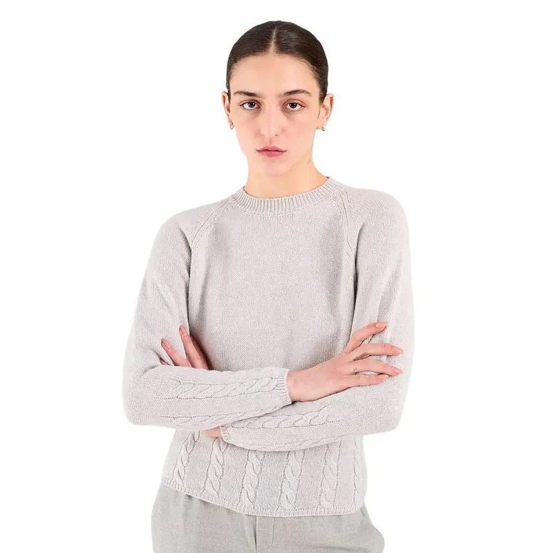 Anneclaire pull à col roulé pour femme, gris clair D1850 857 265