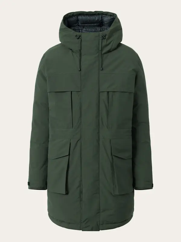 APEX CANVAS™ long padded coat - Forest Night