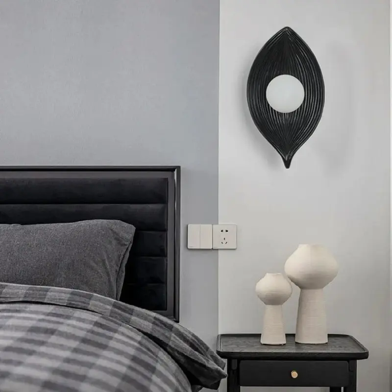 Applique murale LED feuille design organique
