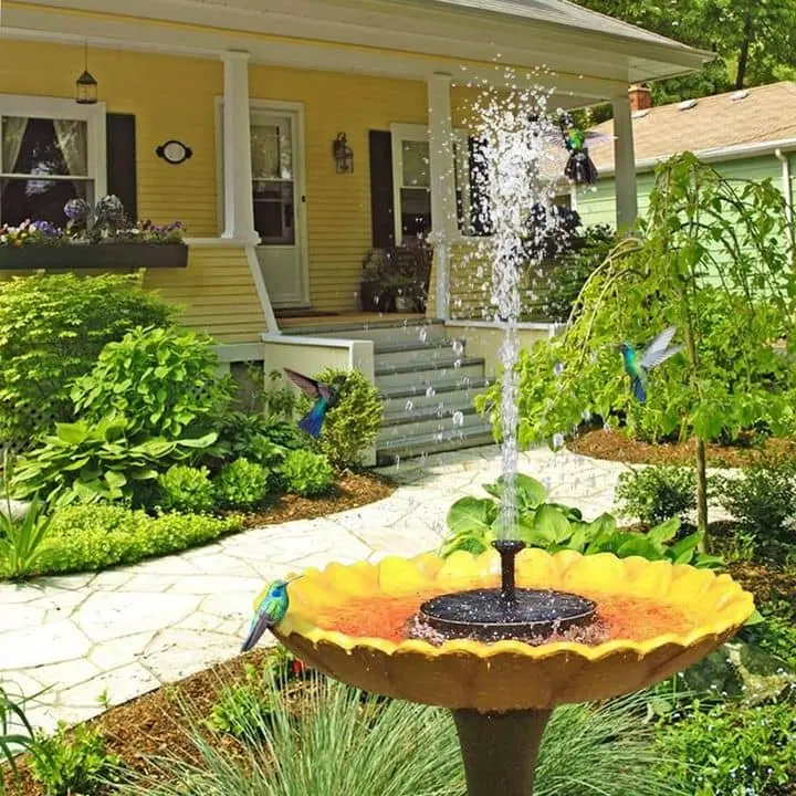 AquaBliss - Fontaine solaire flottante pour bain d’oiseaux