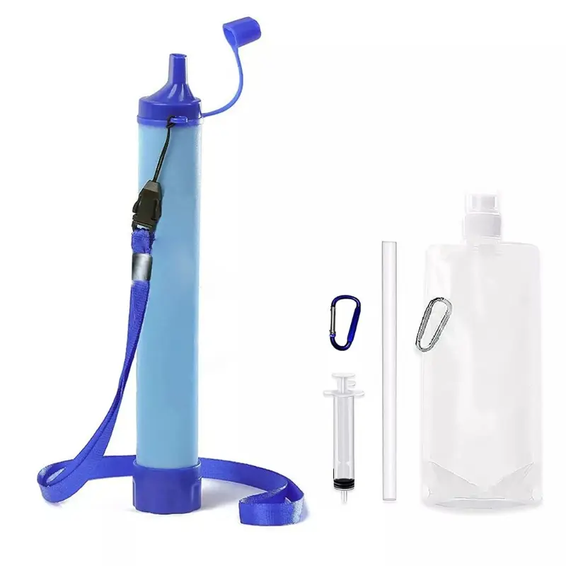 AquaSafe – Filtre à eau portable pour le camping et la randonnée en situation de survie