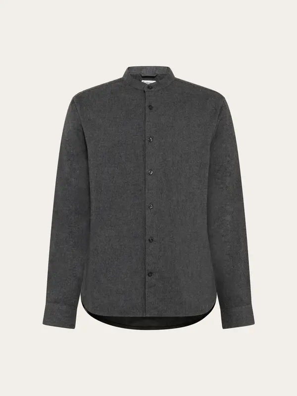 Arch regular flannel shirt - Dark Grey Melange