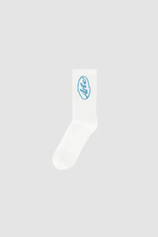 Arte Antwerp CIRCLE LOGO SOCKS White