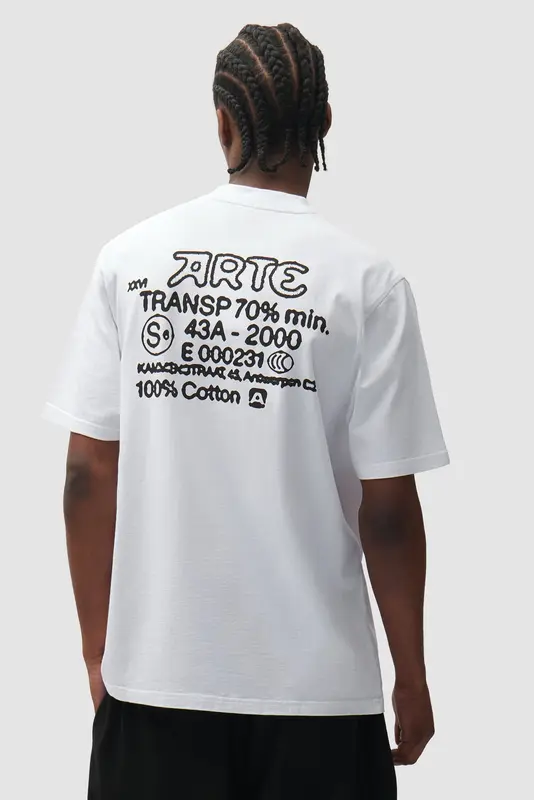 Arte Antwerp SERIAL STAMP S/S TEE White