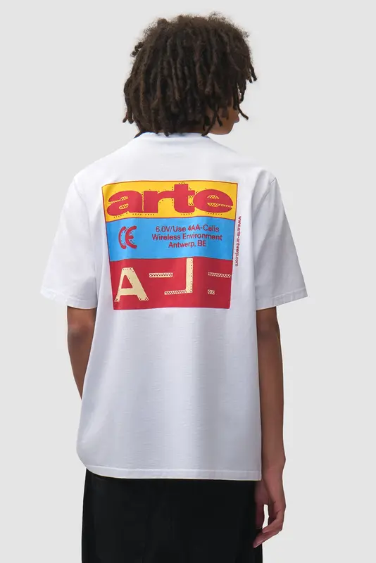 Arte Antwerp TRICOLOR SERIAL S/S TEE White