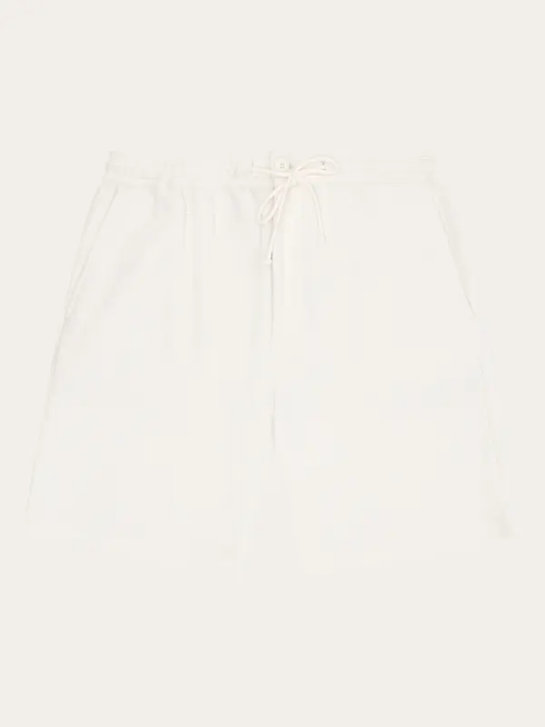 Ash comfort waffle shorts - Egret