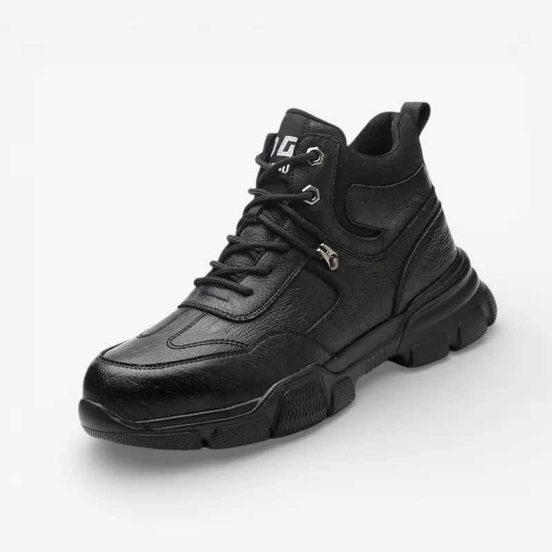 Asher – Chaussures à lacets à bout rond et semelle texturée