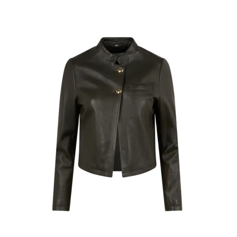 ASTRA (REF. 65105) KAKI FONCE - VESTE EN CUIR