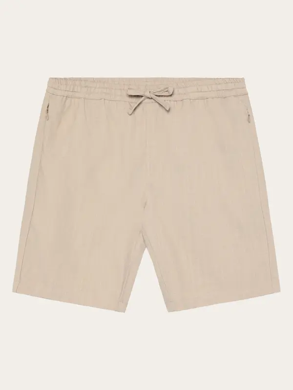 Astral comfort linen blend shorts - Light feather gray