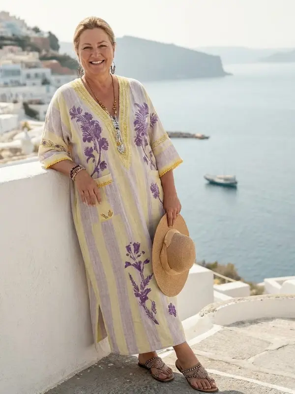 Aurelia - Robe Maxi Décontractée Florale