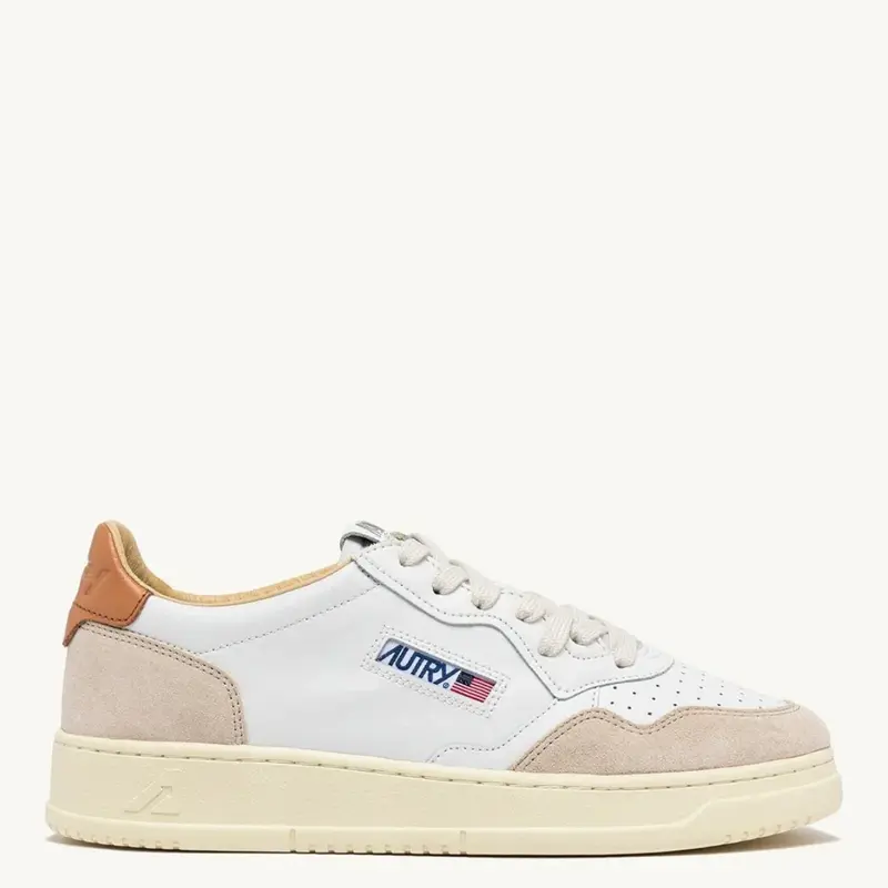 Autry MEDALIST LOW Cuir et Suede Sand