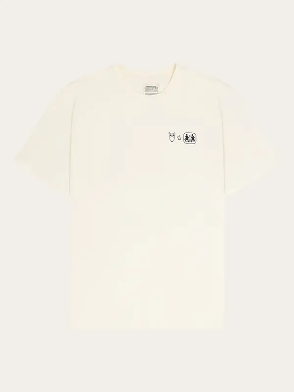 Back print t-shirt - Egret