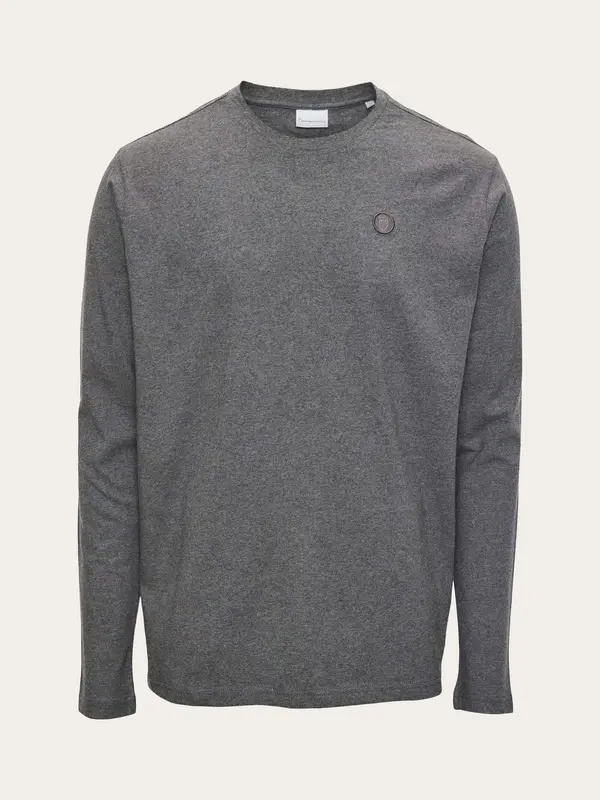 Badge long sleeve - Dark Grey Melange