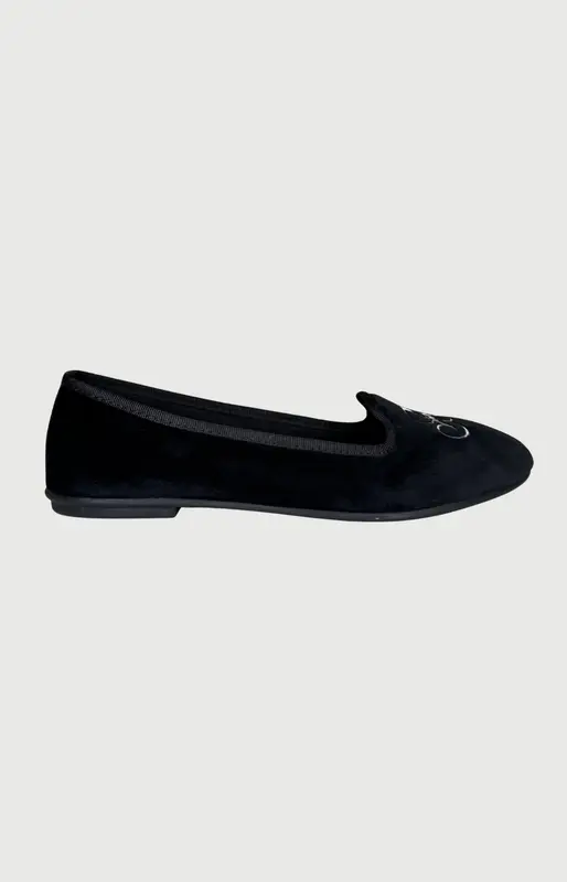 Ballerines en velours - Noir