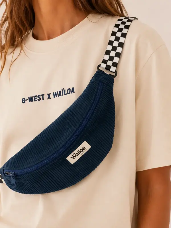 Banane en velours et damier