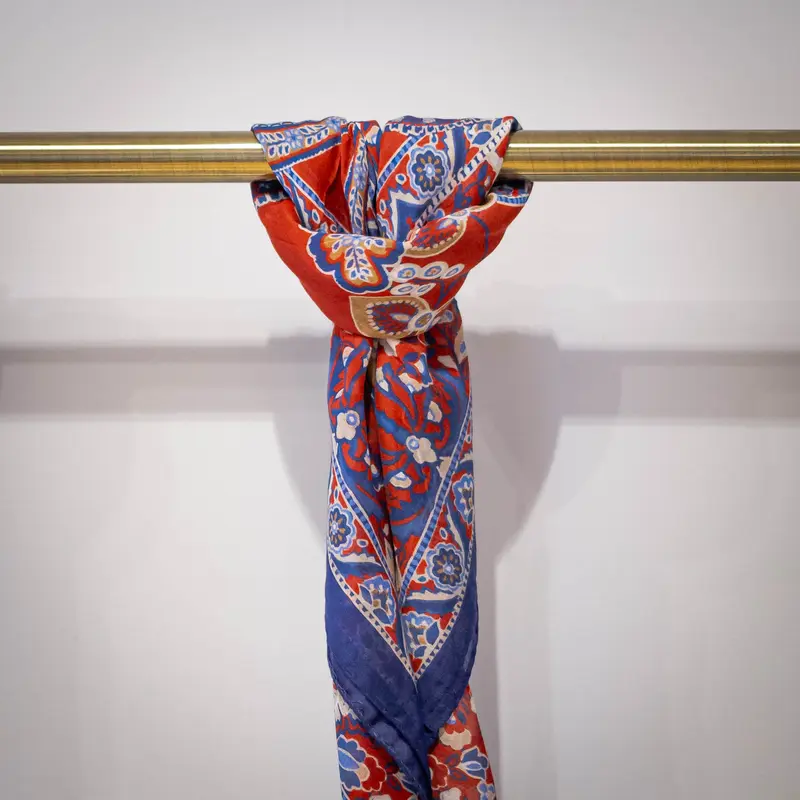 Bandana rouge et bleu 2