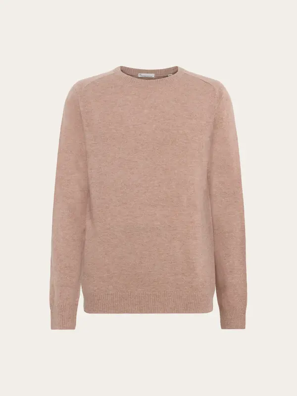 Basic o-neck knit - Kelp melange