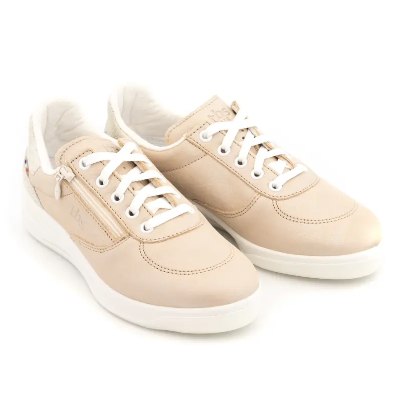 basket TBS BRAZIP2 Femme champagne