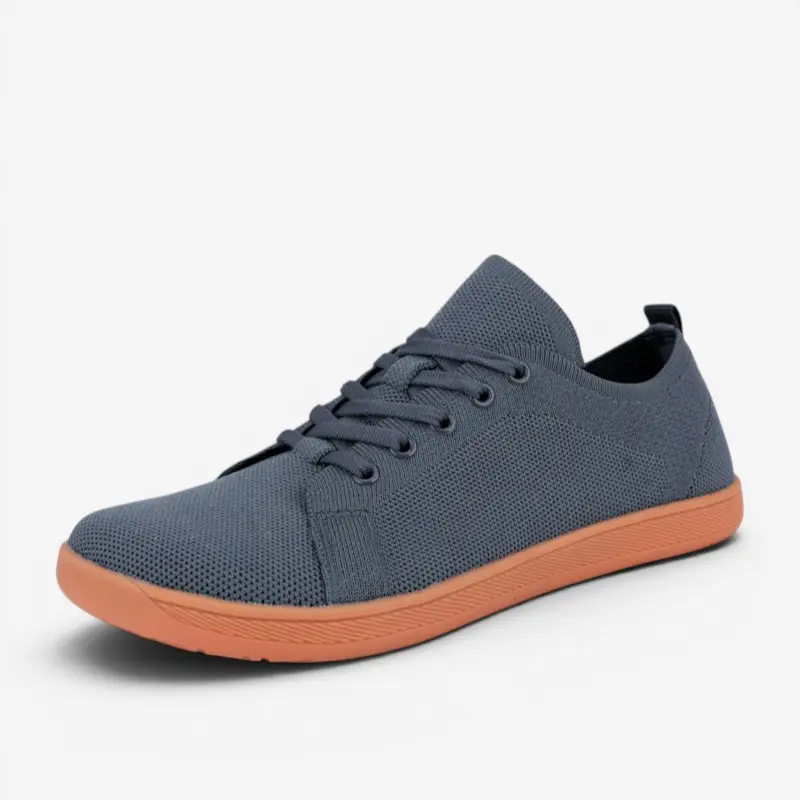 Baskets décontractées à bout large avec fermeture à lacets