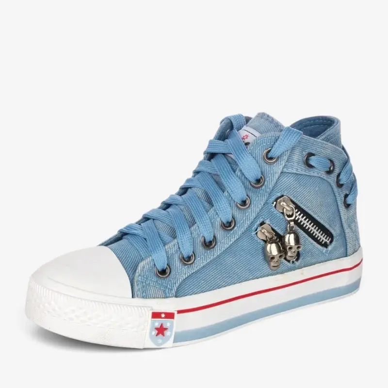 Baskets en denim pour femmes