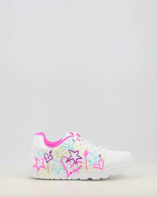 Baskets SKECHERS UNO LITE- EASY ZIP 310391L blanc