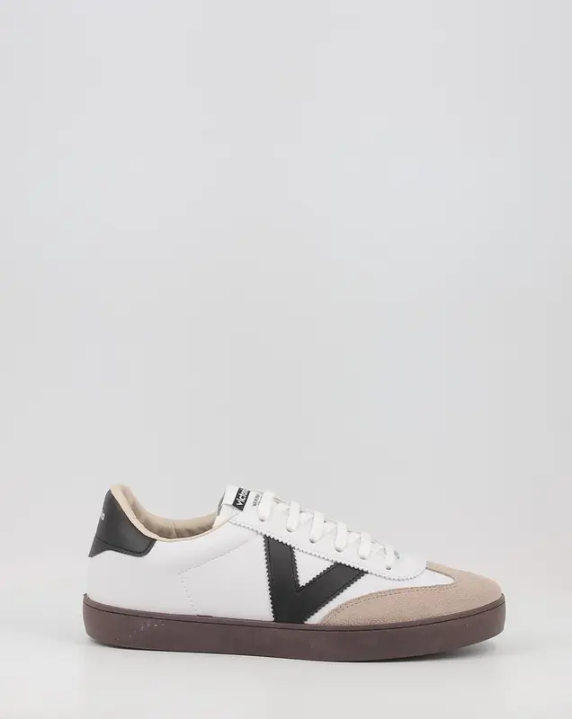 Baskets VICTORIA BERLIN CICLISTA EFECTO PIEL & SERRAJE blanc