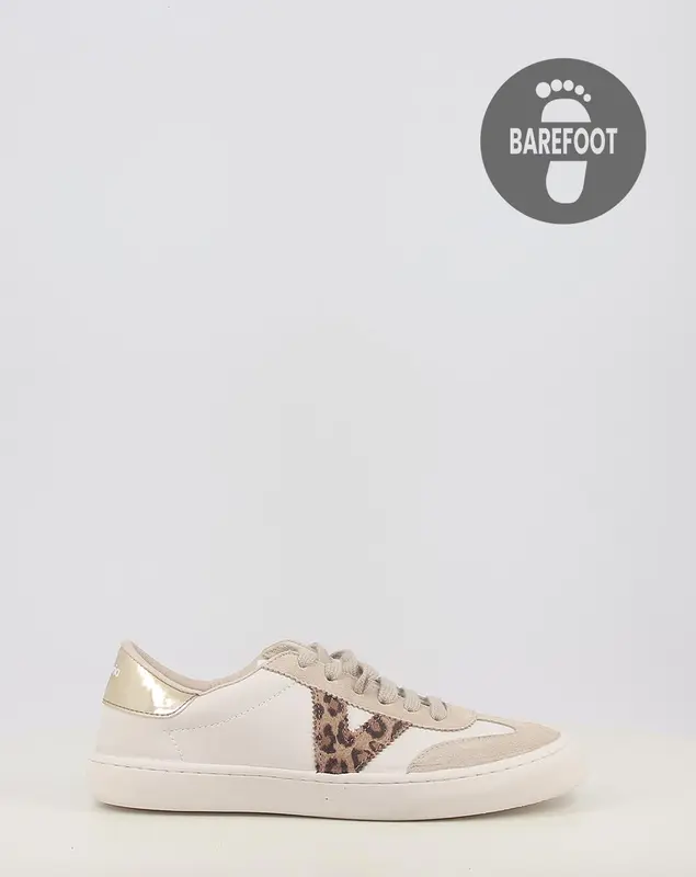 Baskets VICTORIA OLMO BAREFOOT EFECTO PIEL & SERRAJE 1186101 blanc