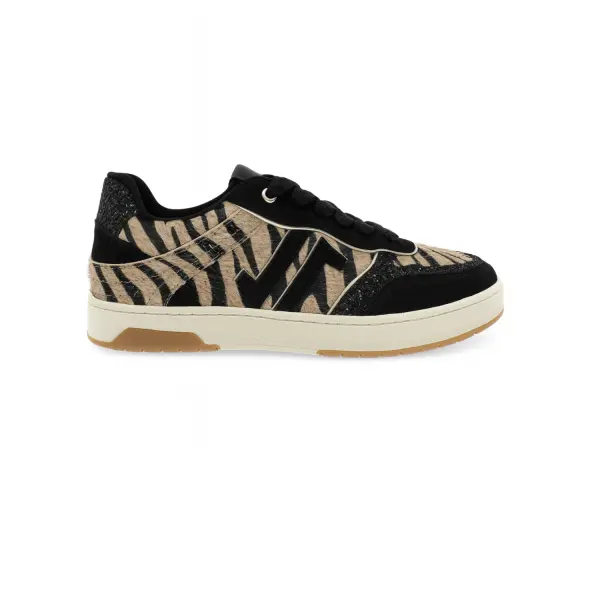 Baskets zèbre noir