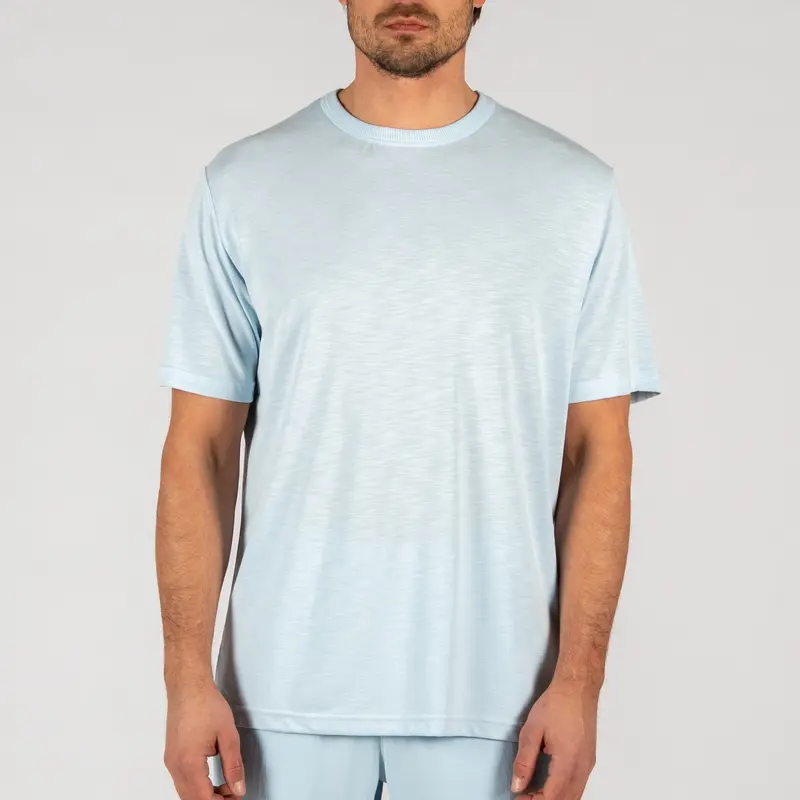 BDM VEIL WOOD T-SHIRT | SKY BLUE