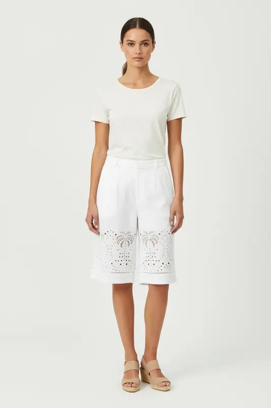 Bermuda Blanc - Taille S/36